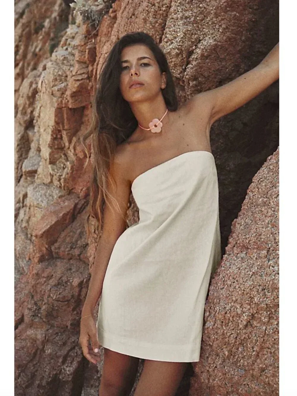 Free People Free-est Essentially the Best Cotton-Linen Mini Dress